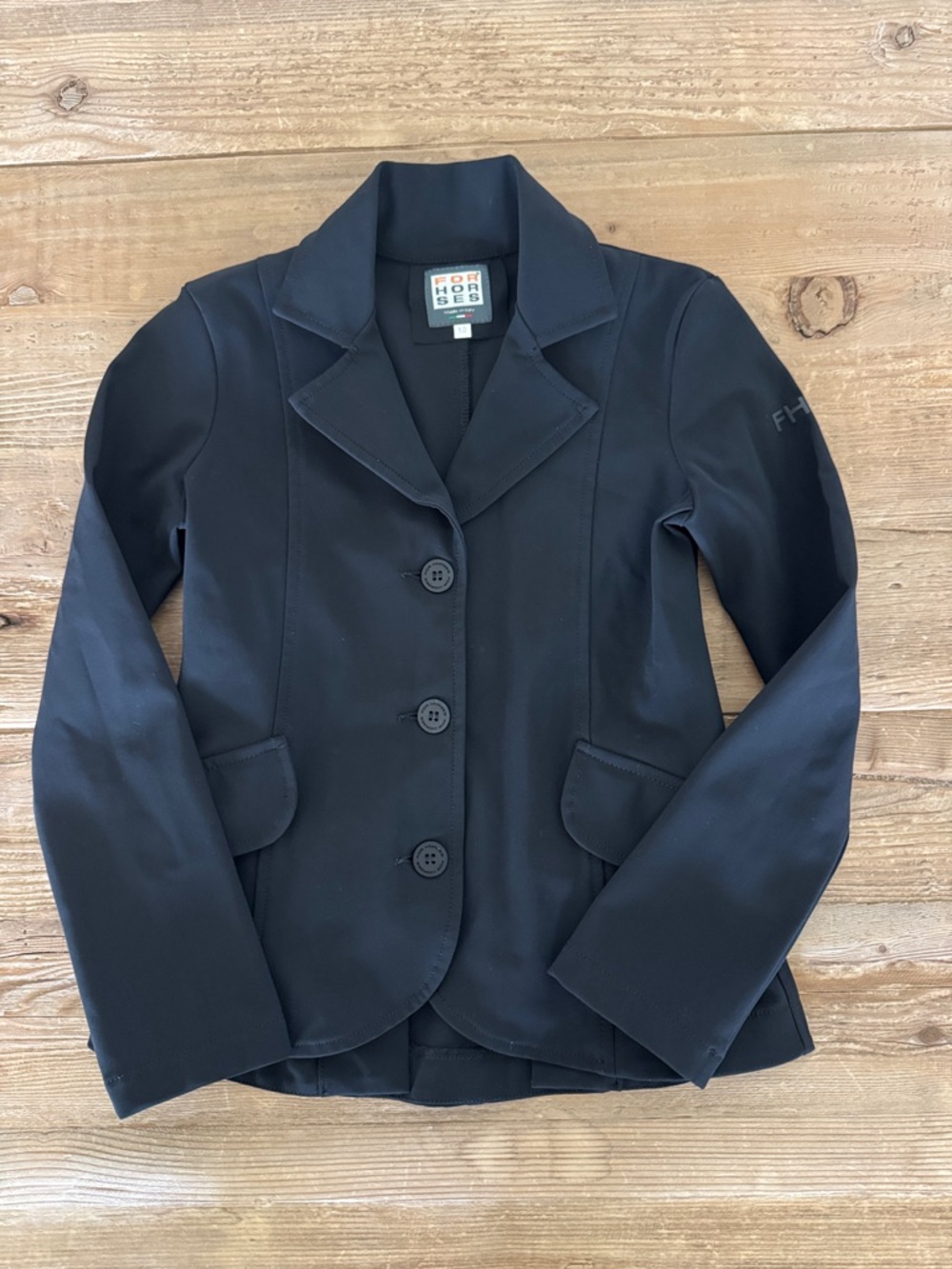 For Horses Winx Black Hunter and Equestrian Show Jacket